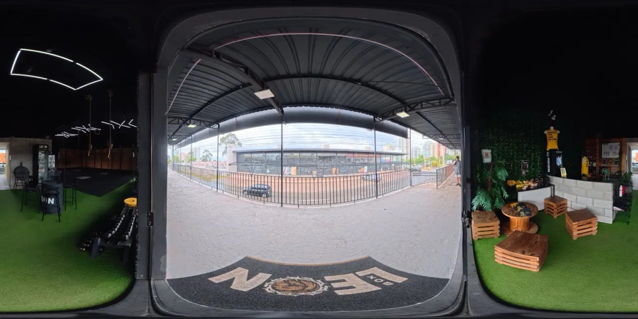 Estrutura da academia Box Leon Águas Claras DF